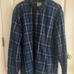 L.L. Bean Men's Scotch Plaid Flannel Shirt, Traditional Fit XXL